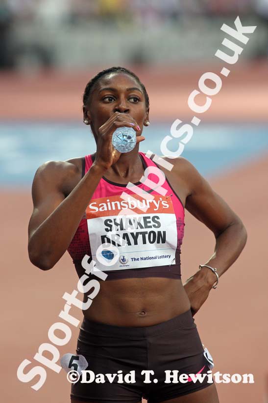 Perri Shakes-Drayton, 400 metres hurdles,  2013 IAAF Diamond League, Sainsbury's Anniversary Games, Queen Elizabeth Olympic Park, London.